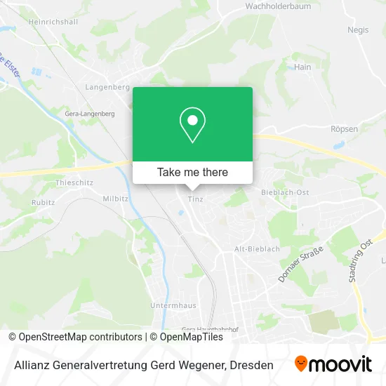 Карта Allianz Generalvertretung Gerd Wegener