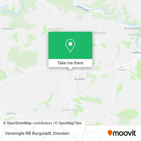 Карта Vereinigte RB Burgstädt
