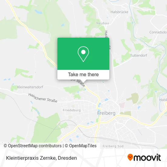 Карта Kleintierpraxis Zernke