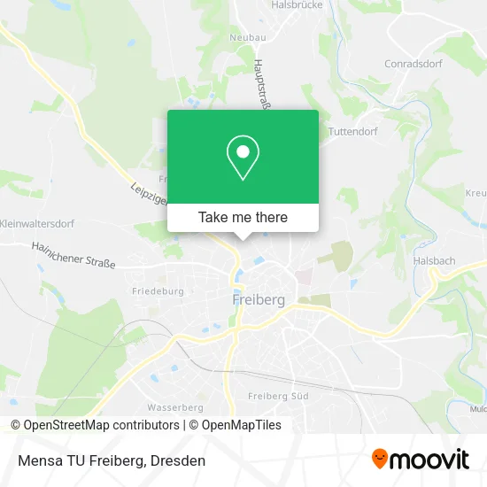 Карта Mensa TU Freiberg
