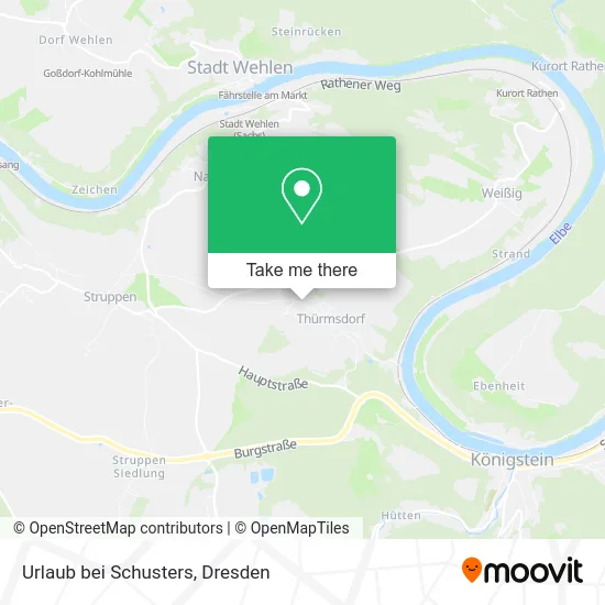 Карта Urlaub bei Schusters