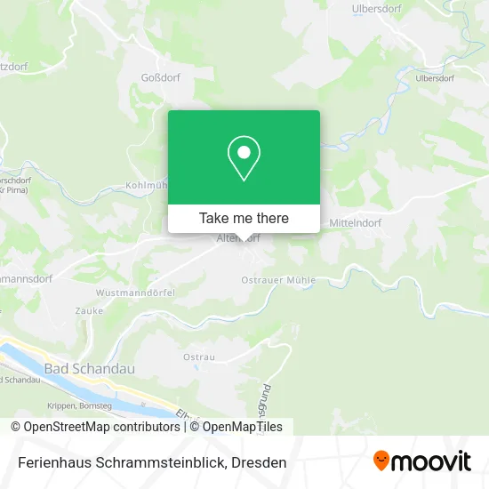 Карта Ferienhaus Schrammsteinblick