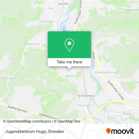 Карта Jugendzentrum Hugo