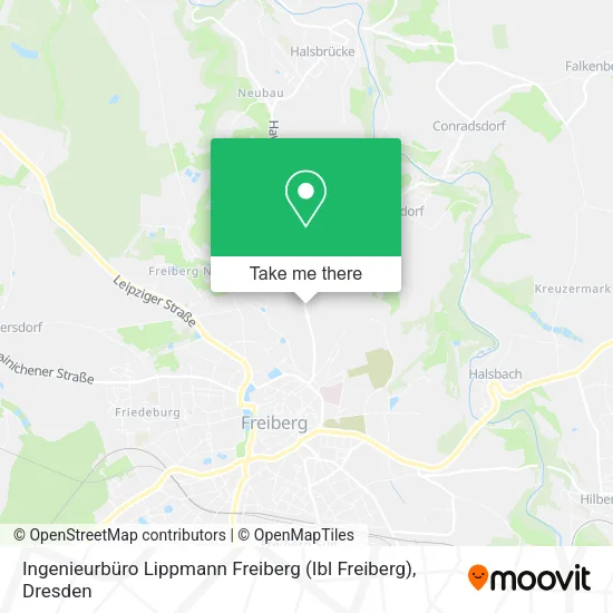 Карта Ingenieurbüro Lippmann Freiberg (Ibl Freiberg)