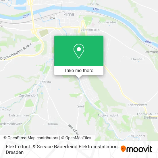 Карта Elektro Inst. & Service Bauerfeind Elektroinstallation