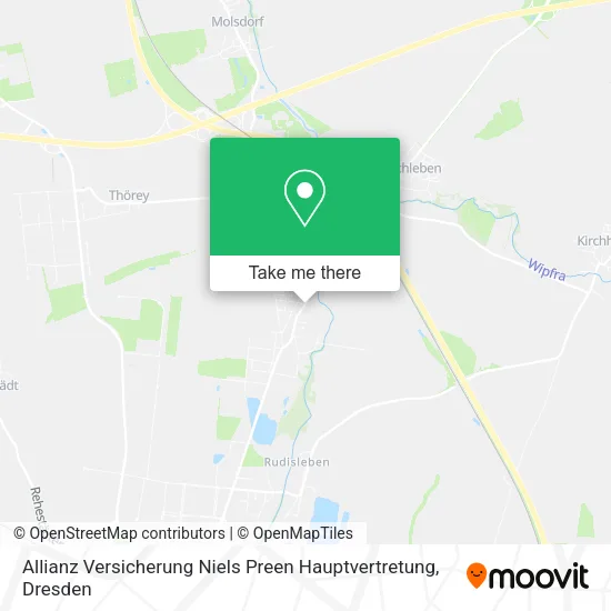 Карта Allianz Versicherung Niels Preen Hauptvertretung