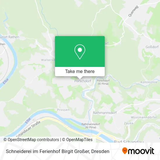 Карта Schneiderei im Ferienhof Birgit Großer