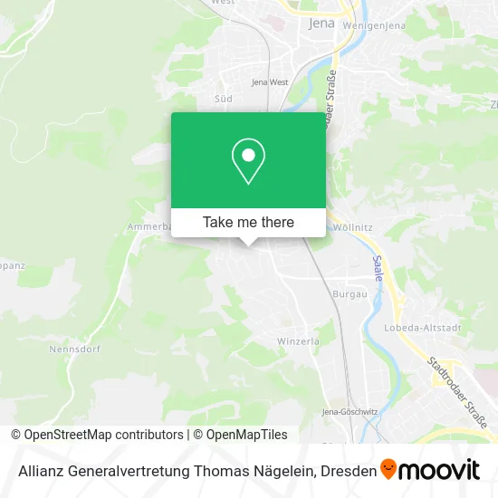 Карта Allianz Generalvertretung Thomas Nägelein