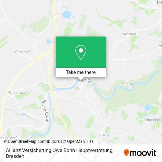 Карта Allianz Versicherung Uwe Bohn Hauptvertretung