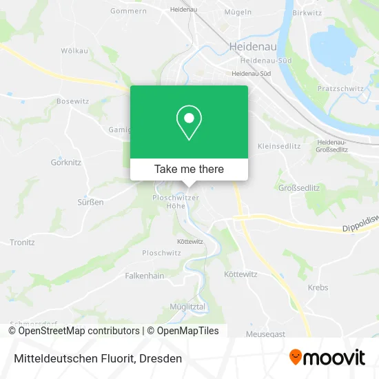 Карта Mitteldeutschen Fluorit
