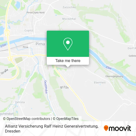 Карта Allianz Versicherung Ralf Heinz Generalvertretung
