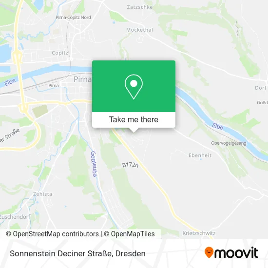 Карта Sonnenstein Deciner Straße