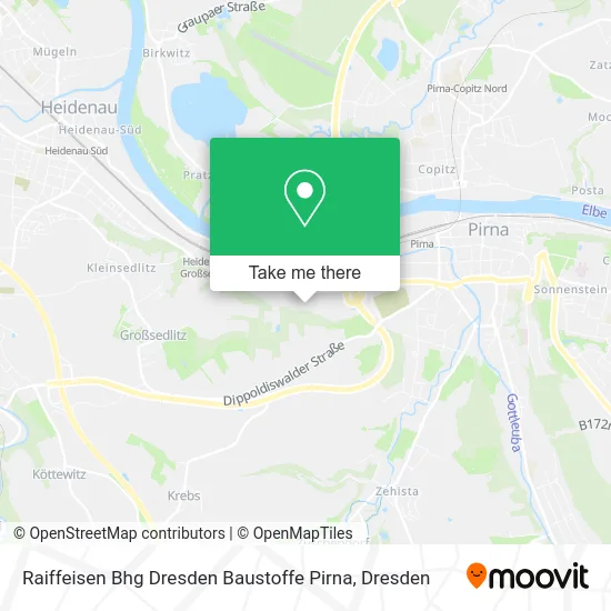 Карта Raiffeisen Bhg Dresden Baustoffe Pirna