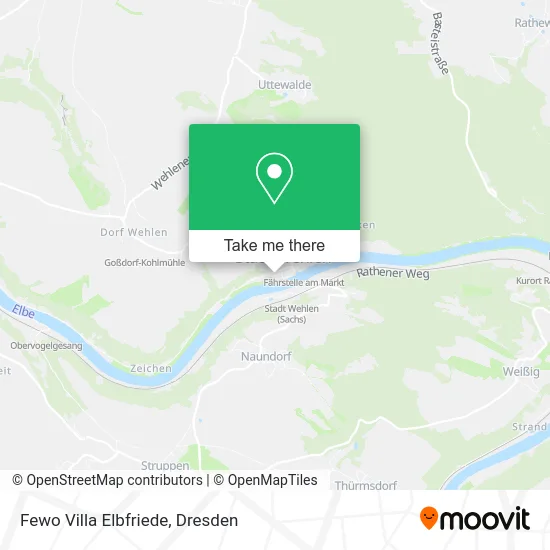 Карта Fewo Villa Elbfriede