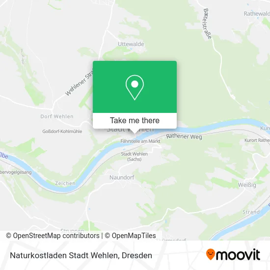 Карта Naturkostladen Stadt Wehlen