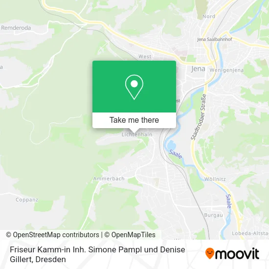 Карта Friseur Kamm-in Inh. Simone Pampl und Denise Gillert