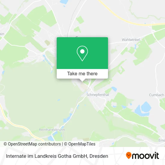 Карта Internate im Landkreis Gotha GmbH