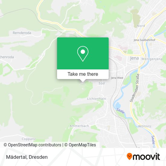 Карта Mädertal