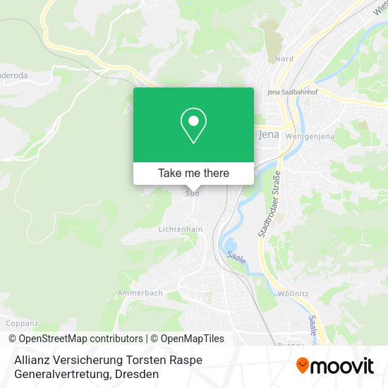 Карта Allianz Versicherung Torsten Raspe Generalvertretung