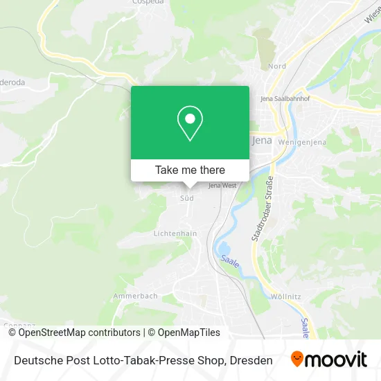 Карта Deutsche Post Lotto-Tabak-Presse Shop