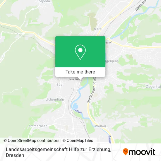 Карта Landesarbeitsgemeinschaft Hilfe zur Erziehung
