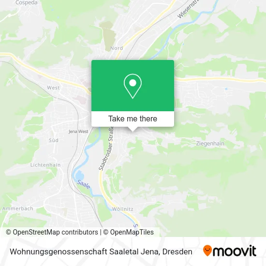 Карта Wohnungsgenossenschaft Saaletal Jena