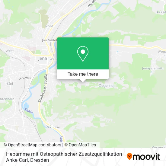 Карта Hebamme mit Osteopathischer Zusatzqualifikation Anke Carl