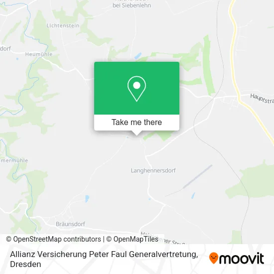 Карта Allianz Versicherung Peter Faul Generalvertretung