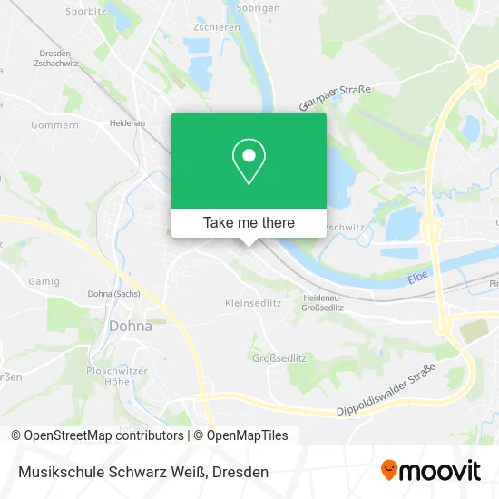 Карта Musikschule Schwarz Weiß