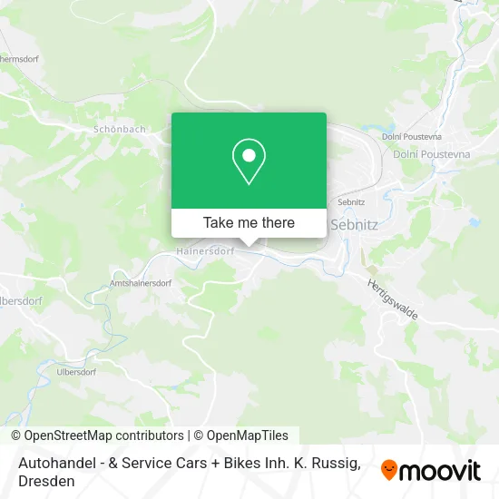 Карта Autohandel - & Service Cars + Bikes Inh. K. Russig