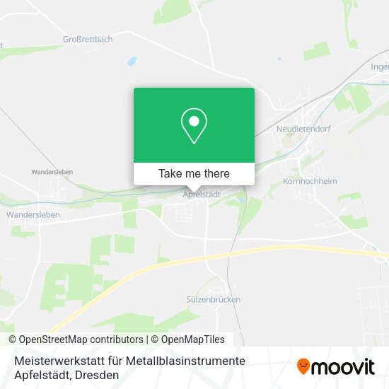 Карта Meisterwerkstatt für Metallblasinstrumente Apfelstädt