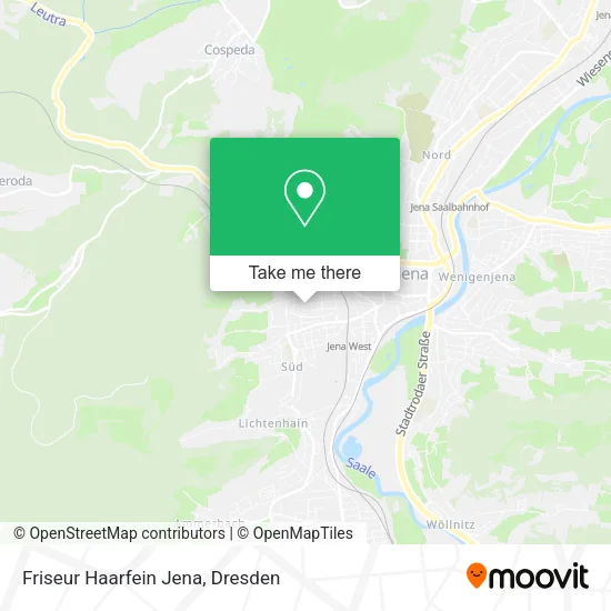 Карта Friseur Haarfein Jena