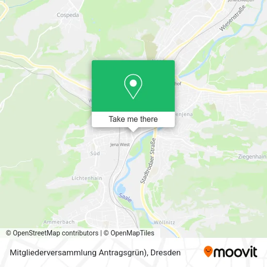 Карта Mitgliederversammlung Antragsgrün)