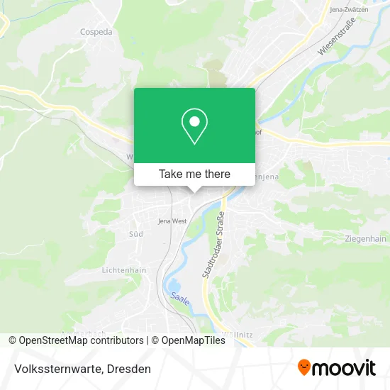 Карта Volkssternwarte