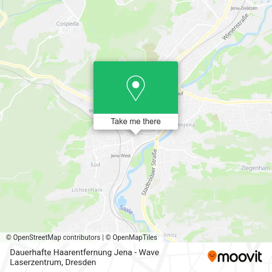 Карта Dauerhafte Haarentfernung Jena - Wave Laserzentrum