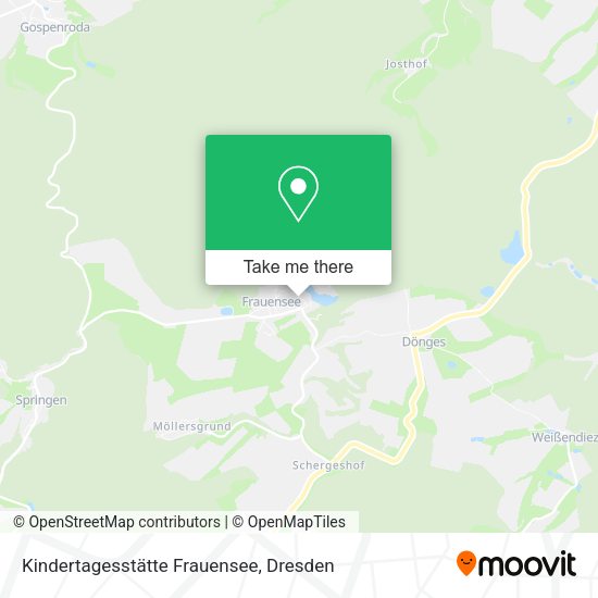 Карта Kindertagesstätte Frauensee