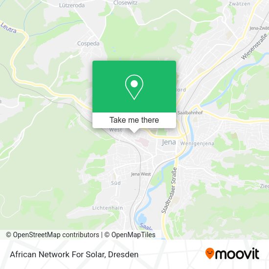 Карта African Network For Solar
