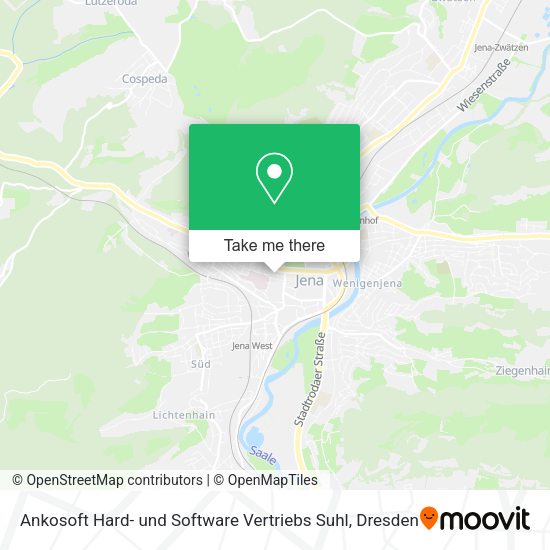 Карта Ankosoft Hard- und Software Vertriebs Suhl