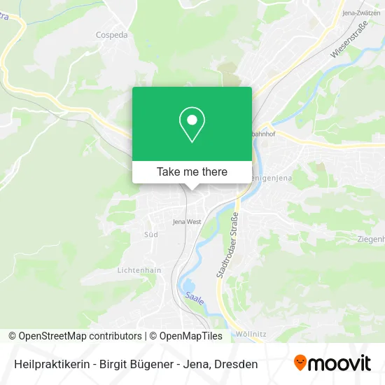 Карта Heilpraktikerin - Birgit Bügener - Jena