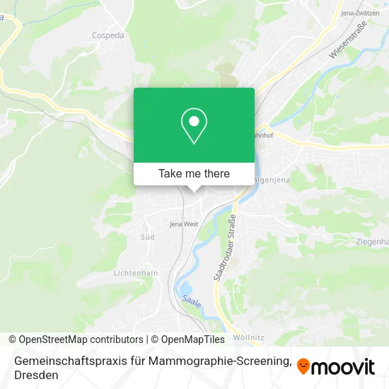 Карта Gemeinschaftspraxis für Mammographie-Screening