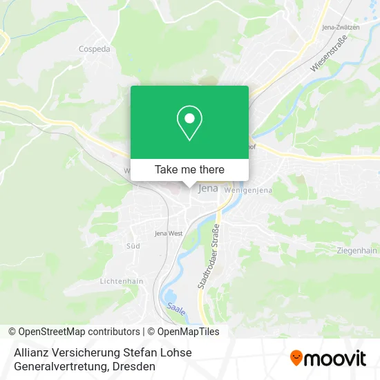 Карта Allianz Versicherung Stefan Lohse Generalvertretung