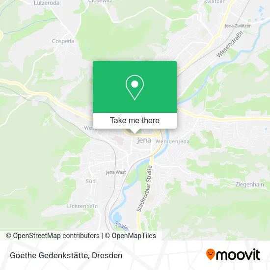 Карта Goethe Gedenkstätte