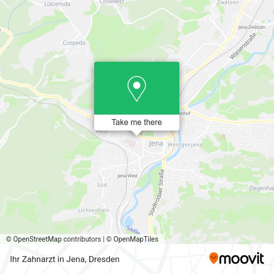 Карта Ihr Zahnarzt in Jena