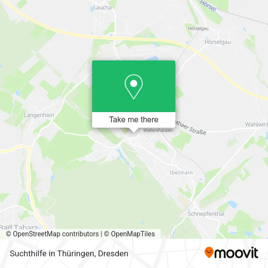Карта Suchthilfe in Thüringen