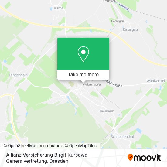 Карта Allianz Versicherung Birgit Kursawa Generalvertretung