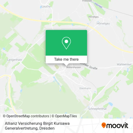 Карта Allianz Versicherung Birgit Kursawa Generalvertretung