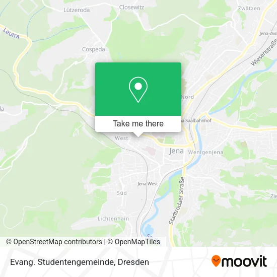 Карта Evang. Studentengemeinde