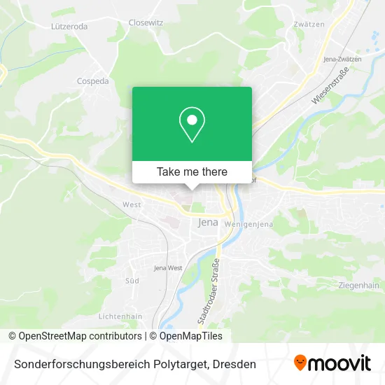 Карта Sonderforschungsbereich Polytarget