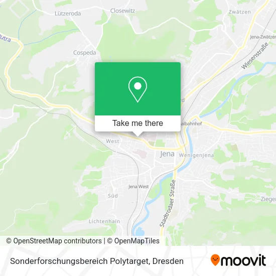Карта Sonderforschungsbereich Polytarget