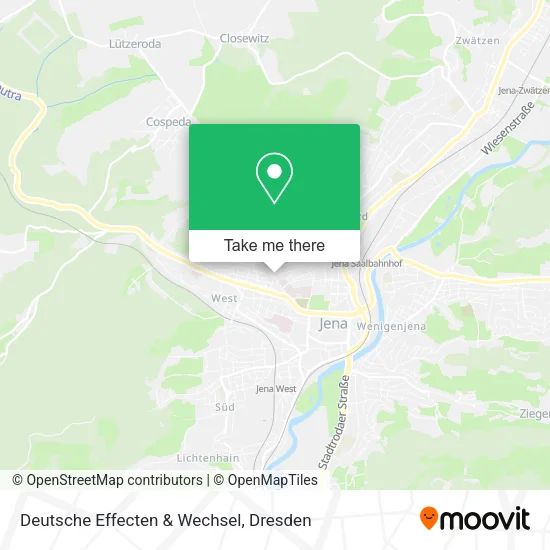 Карта Deutsche Effecten & Wechsel
